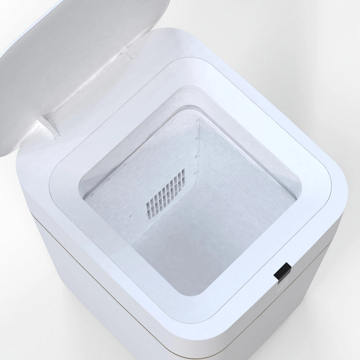 airdeer self-sealing sensor trash can/baby diaper trash can has a large opening which exceeds most smart trash cans on the market