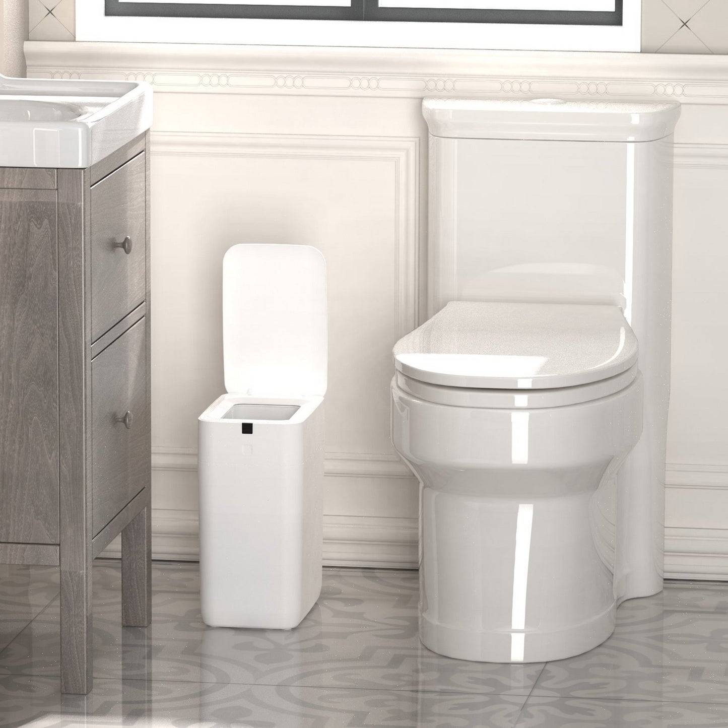 Self Sealing Smart Trash Can